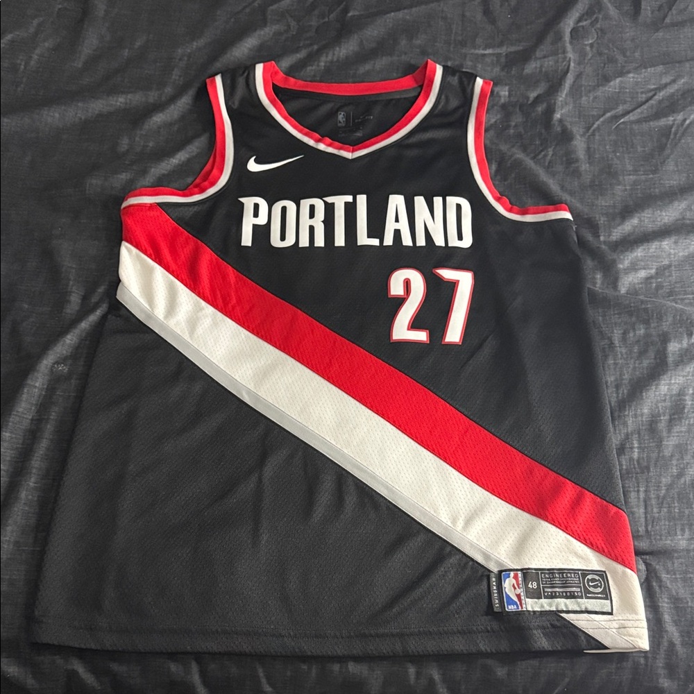 Portland Trail Blazers #27 Jusuf Nurkic Home NBA Nike Swingman Jersey - Picture 2 of 9